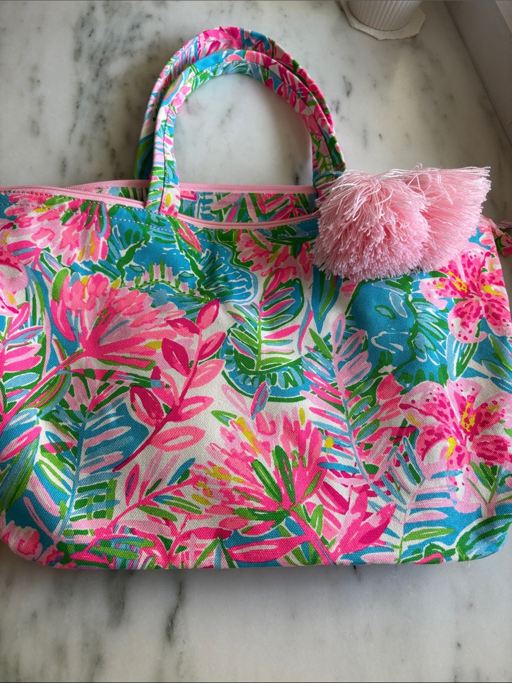 Lilly Pulitzer Palm Beach Zip Up Tote